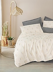 Cotton Box Loopra Lura Gri Çift Kişilik Nevresim Takımı