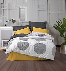 Cotton Box Modern Tek Kişilik Nevresim Takımı Dappled Sarı