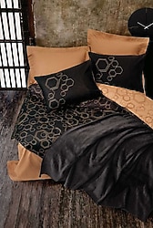 Cotton Box Plain Pamuk Battaniyeli Tek Kişilik Nevresim Takımı Dawn Bakır