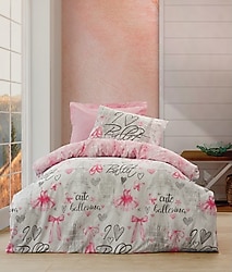 Cotton Box Ranforce Nevresim Takımı Tek Kişilik Ballerina Pembe