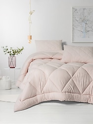 Cotton Box Softwash Pembe Tek Kişilik Yorgan Seti