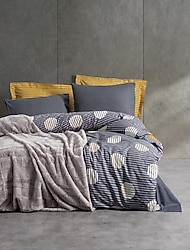 Cotton Box Trim Smooth Battaniyeli Çift Kişilik Nevresim Takımı