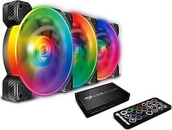 Cougar Vortex RGB CF-V12SET-SPBRGB 3'lü 12 cm Kasa Fanı