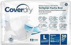 Coverdry Belbantlı Büyük Boy L 30'lu Hasta Bezi