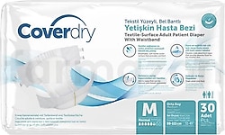 Coverdry Belbantlı Orta Boy M 30'lu 2 Adet Hasta Bezi