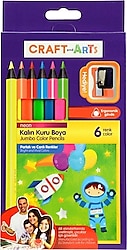Craft And Arts Neon 6'lı Jumbo Kuru Boya Seti