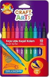Craft And Arts Fırça Uçlu 10'lu Keçeli Kalem Seti