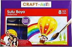 Craft And Arts 8 Renk Küçük Boy Sulu Boya