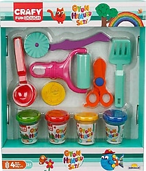 Crafy Fun Dough Oyun Hamuru Tasarım Seti 200 gr 10 Parça