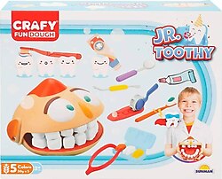 Crafy Jr. Toothy Oyun Hamuru Seti 12 Parça