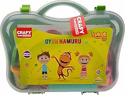 Crafy Kukuli Çantalı Oyun Hamuru Seti 200 gr 20 Parça