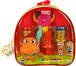 Crafy Kukuli Sırt Çantalı Oyun Hamuru Seti 200 gr 18 Parça