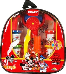Crafy Mickey Mouse Sırt Çantalı 18 Parça Oyun Hamuru Seti 200 gr