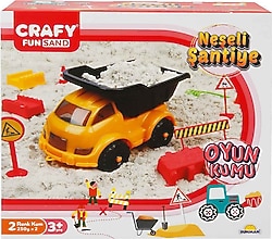 Crafy Neşeli Şantiye 14 Parça Oyun Kumu Seti