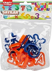 Crafy Sayılar 14'lü Oyun Hamuru Kalıp Seti