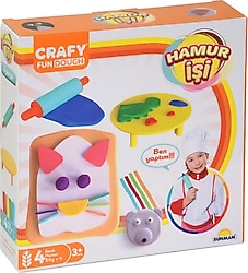 Crafy Hamur İşi Oyun Hamuru Seti 6 Parça 200 gr