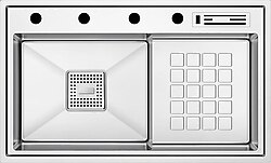Crauf Lusso 1056 Paslanmaz Çelik Inox Eviye
