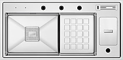 Crauf Lusso 1061 Inox Tek Gözlü Akıllı Eviye