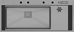 Crauf Lusso 1080 Mat Gri Tek Gözlü Akıllı Eviye
