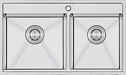 Crauf Poli 6311 Inox Çift Gözlü Eviye