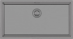 Crauf Stella 4470 Pvd Mat Gri Tek Gözlü Eviye