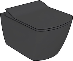 Creavit Elegant Rim-Off EG321-00AM00E-0000 Mat Antrasit Asma Klozet