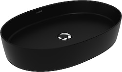 Creavit Loop LP160 40x60 cm Mat Siyah Oval Çanak Lavabo