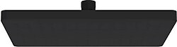 Creavit SH340S 250x170 mm Tepe Siyah Duş Başlığı