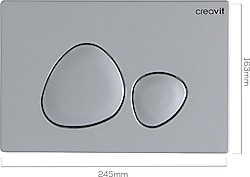 Creavit SPA GP7002 Mat Gri Rezervuar Kumanda Paneli