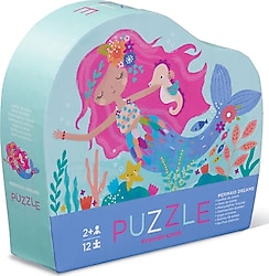 Crocodile Creek Mini Puzzle Mermaid Dreams 12 Parça