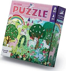 Crocodile Creek Puzzle Işıldayan Unicorn 60 Parça