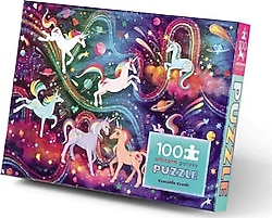 Crocodile Creek Puzzle Unicorn Galaksi 100 Parça