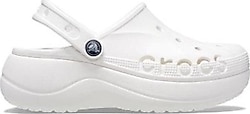Crocs Baya Platform Clog 208186-100 Beyaz Kadın Terlik