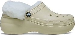 Crocs Classic Platform Fuzz Lined Clog 212854 Kadın Terlik