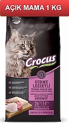 Crocus Gurme 1 kg Yetişkin Kedi Maması - Açık Paket