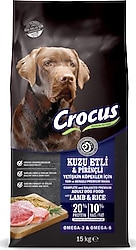 Crocus Kuzu Etli Pirinçli 15 kg Yetişkin Köpek Maması