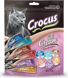 Crocus Multıpack 6 Çeşit 30x15 gr Krema Kedi Ödül Maması