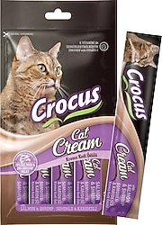 Crocus Somonlu ve Karidesli 4x15 gr Krema Kedi Ödül Maması
