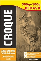 Croque Tavuklu 600 gr Yetişkin Kedi Maması