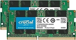 Crucial 16 GB (2x8) 3200 MHz DDR4 CL22 SODIMM CT2K8G4SFRA32A Ram