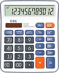 CSL CS-3806 12 Haneli Masa Tipi Hesap Makinesi