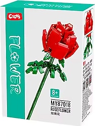 Ctoys MY87018 Flower Kırmızı Gül 106 Parça Blok Oyuncak