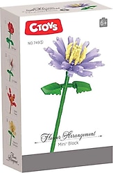 Ctoys Flower Mini Aranjman Chrysanthemum 176 Parça Blok Oyuncak
