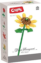 Ctoys Flower Mini Aranjman Sunflower 177 Parça Blok Oyuncak