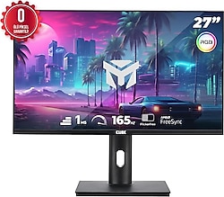 Cube PA-27V165F 27" 1 ms 2K Pivot 165 Hz Oyuncu Monitörü