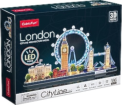 CubicFun City Line London Led Işıklı L532H 186 Parça 3D Puzzle