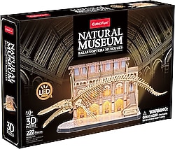 CubicFun Natural Museum Mavi Balina Led Işıklı L545H 222 Parça 3D Puzzle