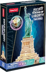 CubicFun Özgürlük Heykeli Led Işıklı L536H 79 Parça 3D Puzzle