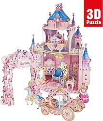 CubicFun Prenses Gizli Bahçe Şatosu 92 Parça 3D Puzzle