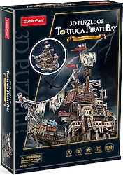 CubicFun Tortuga Korsan Koyu T4039H 218 Parça 3D Puzzle